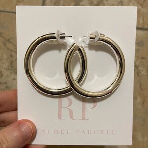 Rachel Parcell White Gold Dipped Hoop